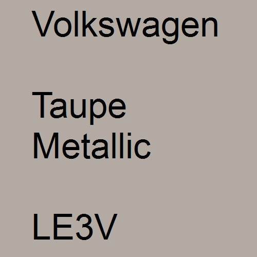 Volkswagen, Taupe Metallic, LE3V.